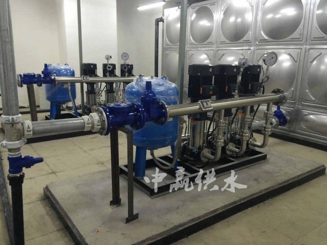 變頻恒壓供水設備配套不銹鋼水箱如何解決水位控制問題
